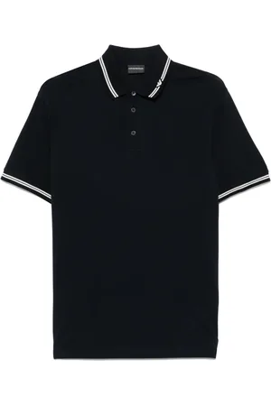 Emporio Armani Polo in cotone con ricamo logo