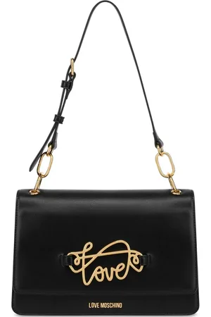 Moschino Borsa a spalla con placca logo