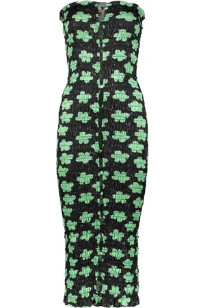 AMY CROOKES Abito midi con stampa a fiori