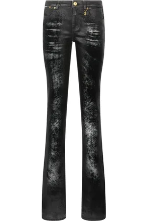 Roberto Cavalli Jeans svasati con effetto lucido
