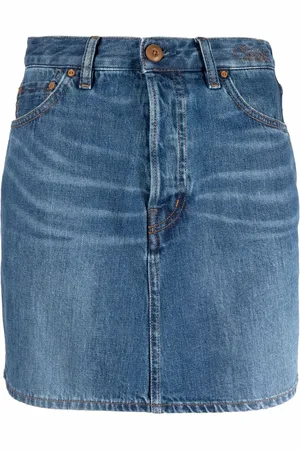 Chloé Gonna denim con ricamo