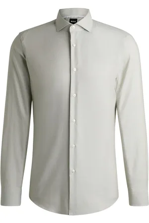 HUGO BOSS Camicia con colletto button-down