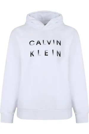 Calvin Klein Felpa in cotone biologico con cappuccio