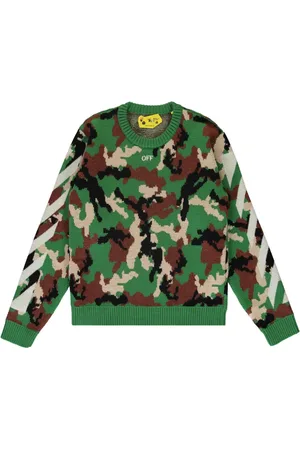 OFF-WHITE Maglione con stampa camouflage