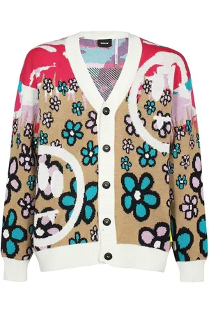 BARROW Cardigan a fiori crop