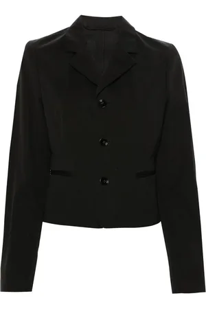 LEMAIRE Blazer crop con revers a lancia