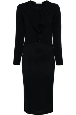 LEMAIRE Abito modello cardigan a coste