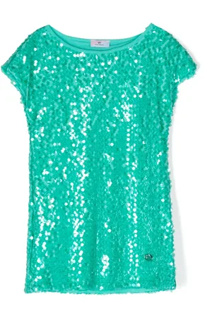 Chiara Ferragni Abito modello T-shirt con paillettes