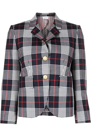 Thom Browne Blazer monopetto a quadri