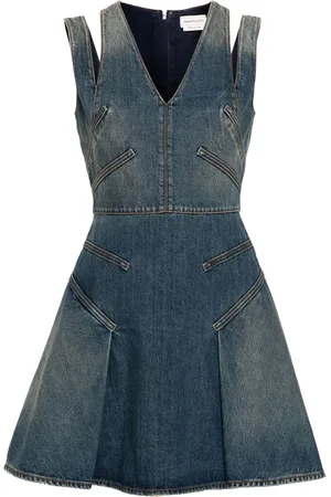 Alexander McQueen Abito corto denim