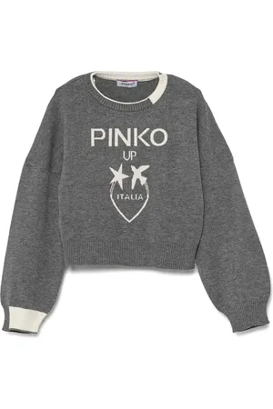 Pinko Maglione con logo a intarsio