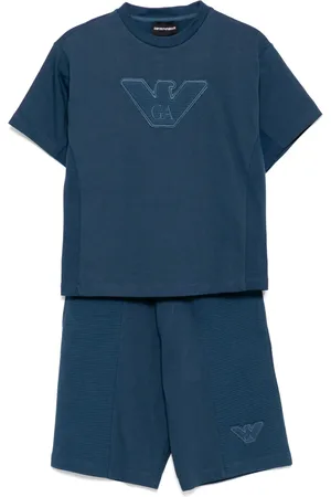 Emporio Armani Set shorts con applicazione logo