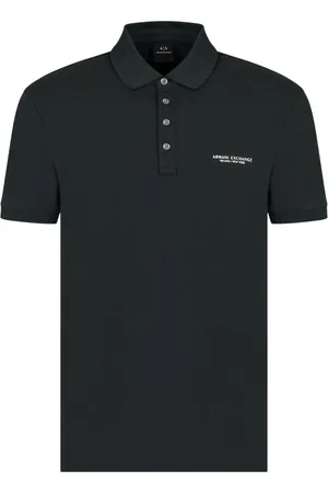 Armani Exchange Polo in cotone con ricamo logo