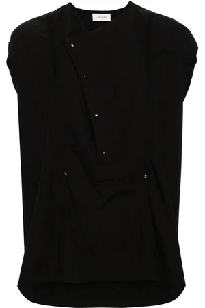 LEMAIRE Blusa smanicata con inserti