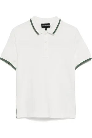 Emporio Armani Polo in cotone con ricamo logo
