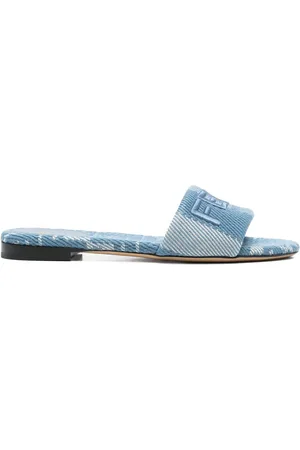 Fendi Sandali slides con ricamo