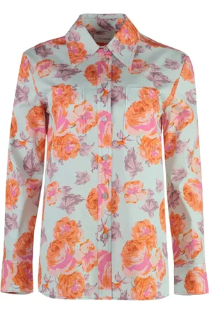 ST. JOHN Camicia in cotone a fiori