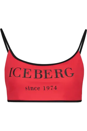 Iceberg Top bikini con stampa