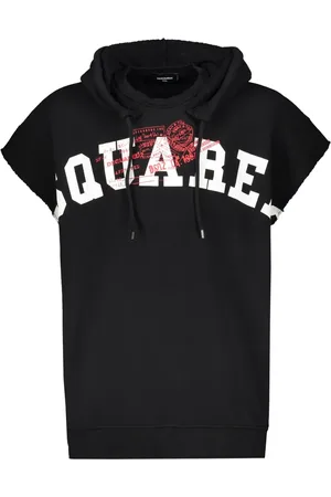 Dsquared2 Felpa in cotone con cappuccio