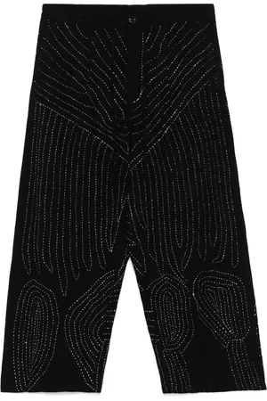 Glass Cypress Pantaloni con ricamo