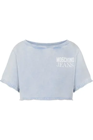 Moschino T-shirt crop denim