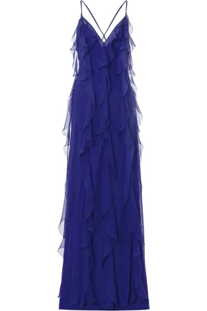 Alberta Ferretti Abito lungo con ruches