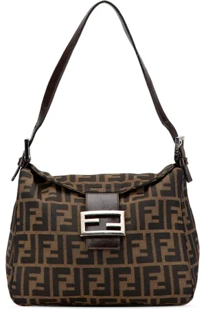 Fendi Borsa a spalla Double Flap in tela con motivo Zucca 2000-2010