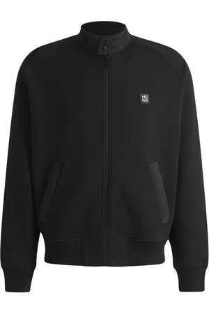 HUGO BOSS Piumino a collo alto con applicazione logo