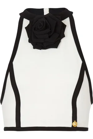 Balmain Top con scollo all