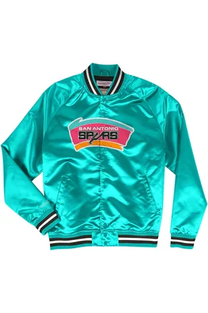 Mitchell & Ness Giacca NBA Spurs "Teal" in raso