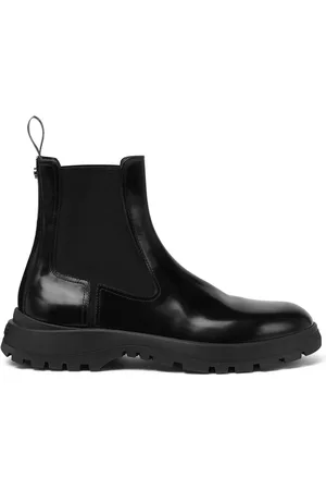 VERSACE Stivali Chelsea in pelle