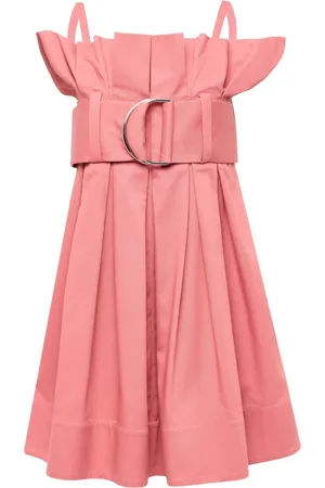 J.W.Anderson Abito midi plissettato con cintura