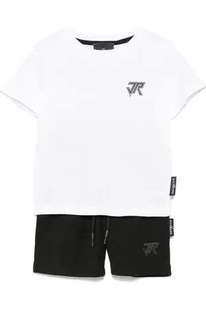 John Richmond Set con shorts e logo