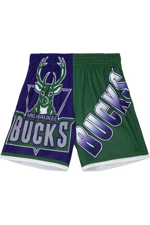 Mitchell & Ness Shorts da basket Big Face "NBA Milwaukee Bucks"