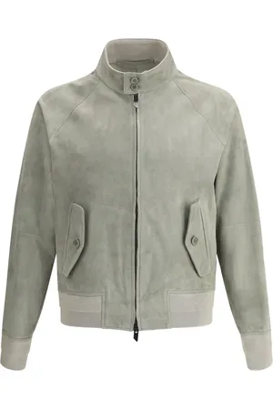 SALVATORE SANTORO Bomber in pelle scamosciata