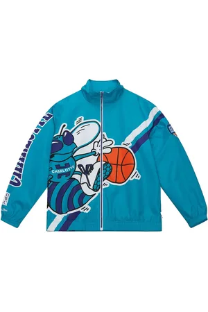 Mitchell & Ness Giacca Exploded Logo "Hornets Blue"