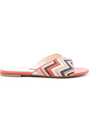 Missoni Sandali con motivo a zigzag