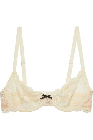 FLEUR DU MAL Reggiseno a balconcino Bianca