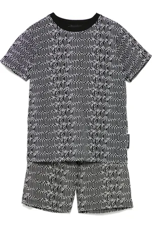 John Richmond Set con shorts e logo (2 pezzi)