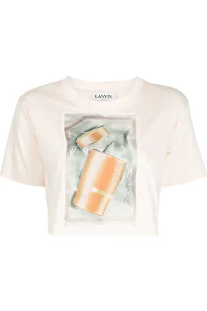Lanvin T-shirt Scratch & Sniff crop