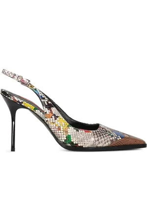 Missoni Pumps con stampa pitone e cinturino posteriore