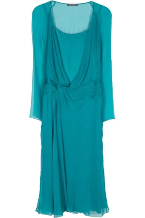 Alberta Ferretti Abito midi drappeggiato