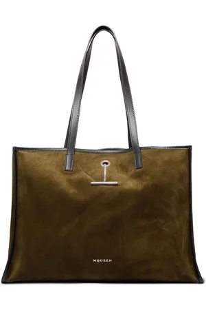 Alexander McQueen Borsa tote con ciondolo a T