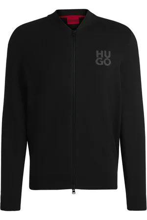 HUGO BOSS Maglione con logo a intarsi