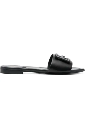 Fendi Sandali slides in pelle