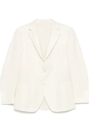 LUIGI BIANCHI MANTOVA Blazer con motivo spigato