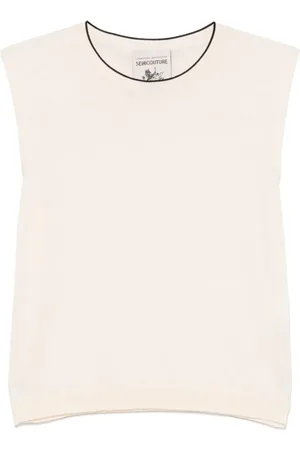SEMICOUTURE Gilet in maglia fine