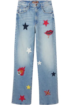 La DoubleJ X Mother Jeans dritti The Maven Sneak