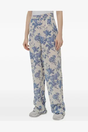 SEMICOUTURE Pantaloni a fiori