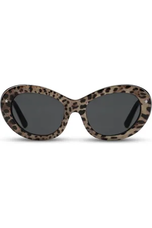 Dolce & Gabbana Occhiali da sole cat-eye con stampa leopardata